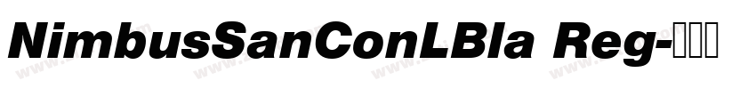 NimbusSanConLBla Reg字体转换
